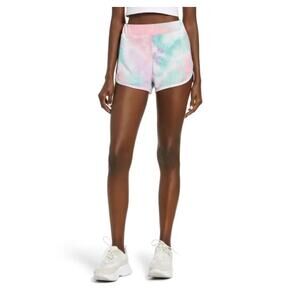 ROW A NWT Tie Dye Shorts In Pink Purple Tie Dye Size Large casual soft light NEW
